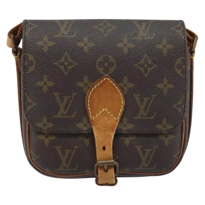Louis Vuitton Cartouchiere Handbag Brown Canvas Fair condition - Front View