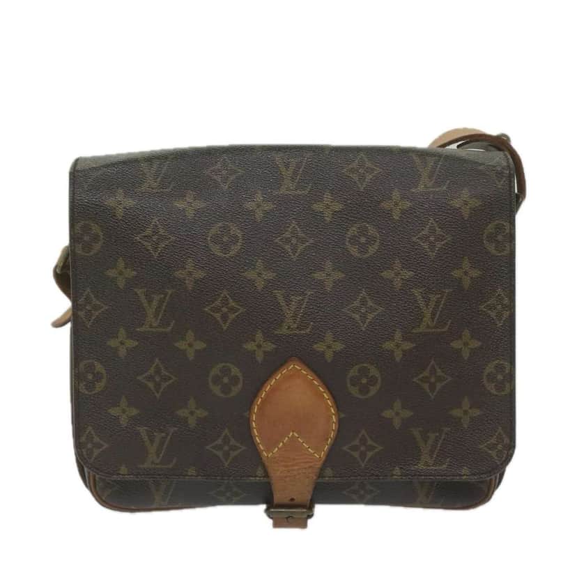 Louis Vuitton Cartouchiere Handbag Brown Canvas Fair condition - Front View