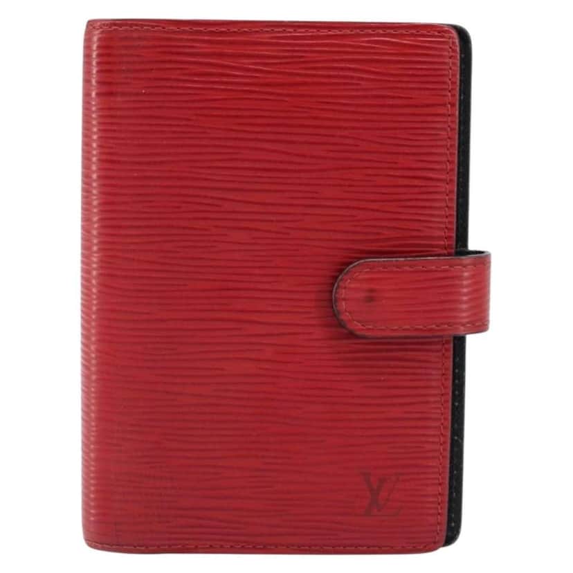 Louis Vuitton Agenda Cover Red Leather Fair condition - Front View