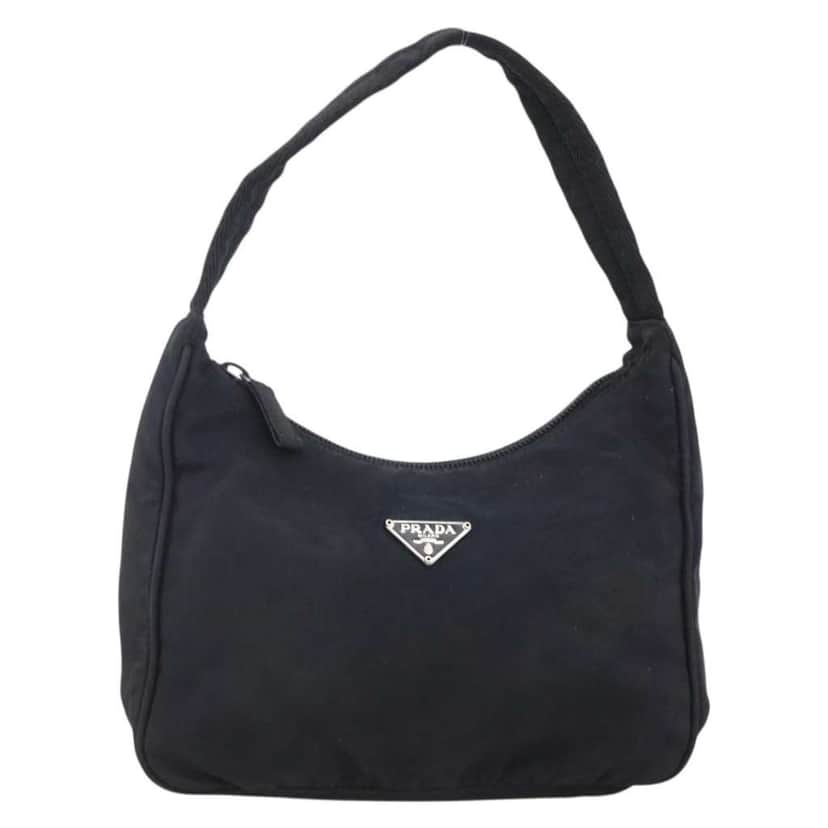 Prada Re-Edition 2000 Hobo Black Good condition - Front View