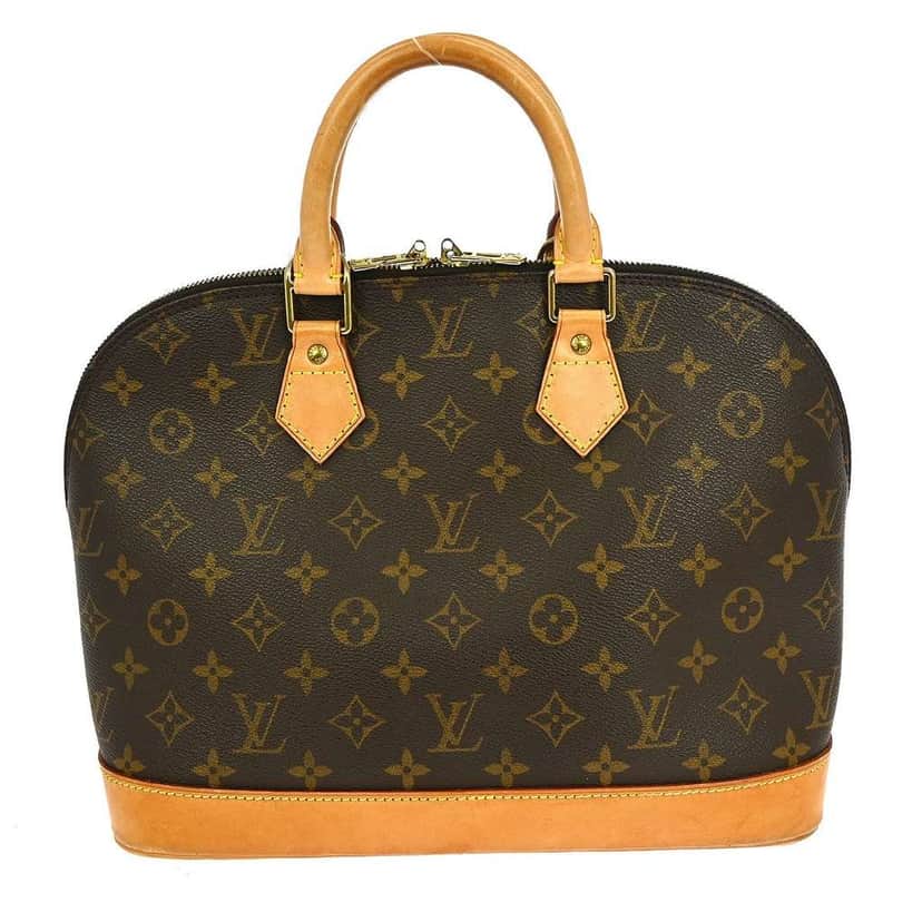 Louis Vuitton Alma Handbag Brown Canvas Good condition - Front View