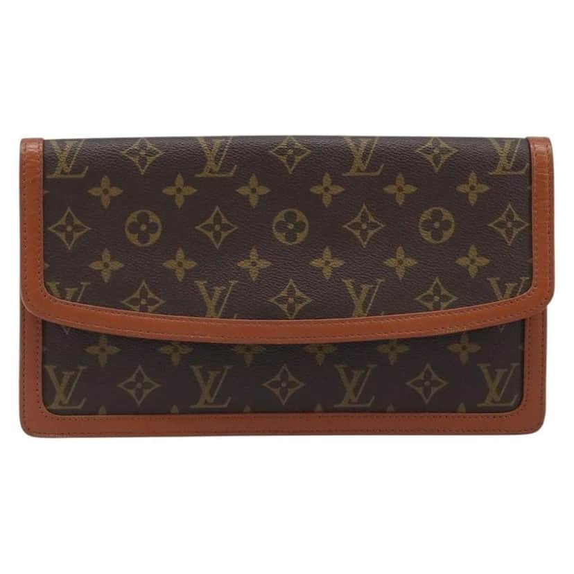 Louis Vuitton Dame Pochette Brown Canvas Fair condition - Front View