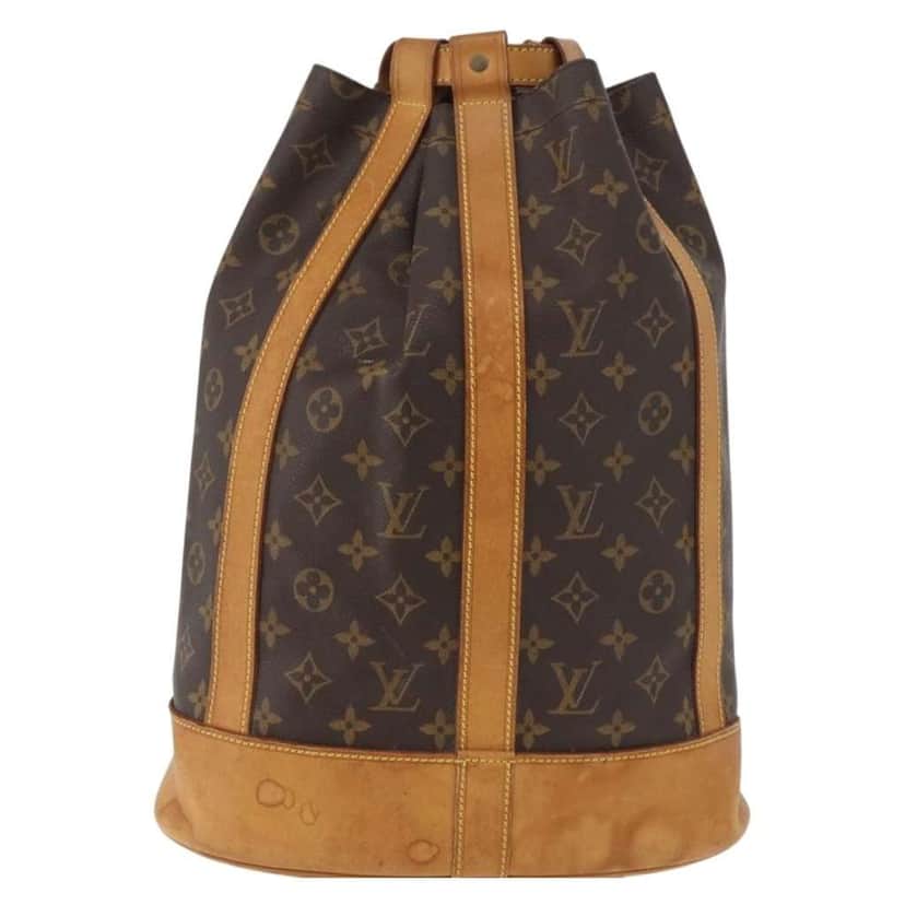 Louis Vuitton Randonnee Backpack Brown Canvas Fair condition - Front View