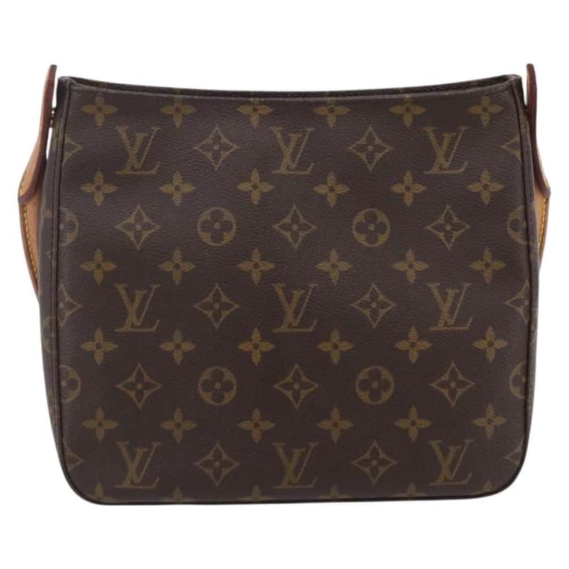 Louis Vuitton Looping Handbag Brown Canvas Good condition - Front View
