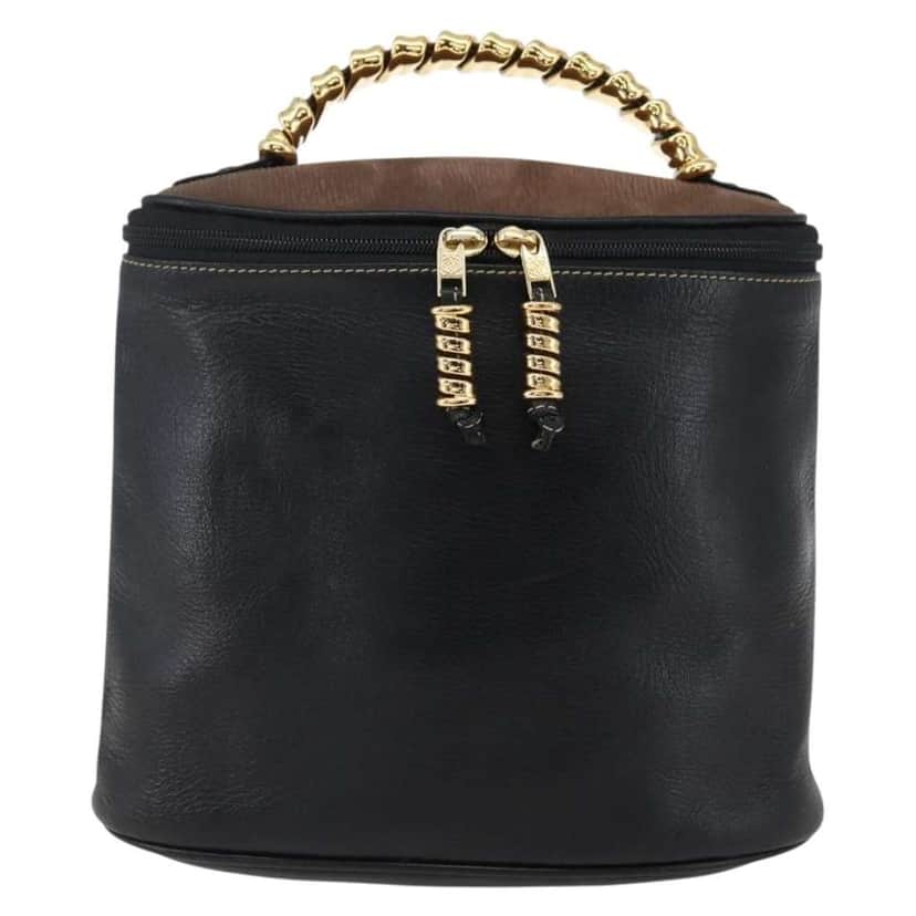 Loewe Vintage Velazquez Top Handle Bag Black Leather Good condition - Front View