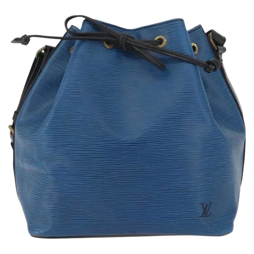 Louis Vuitton Bicolor Petit Noe Handbag Blue Leather Fair condition - Front View