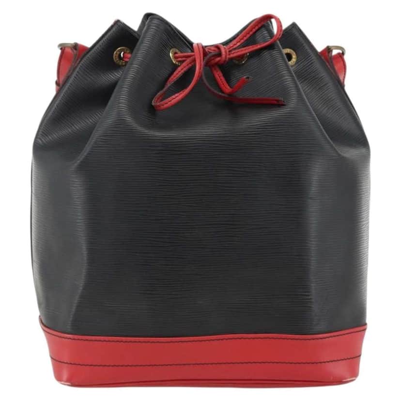 Louis Vuitton Bicolor Noe Handbag Black Leather Fair condition - Front View