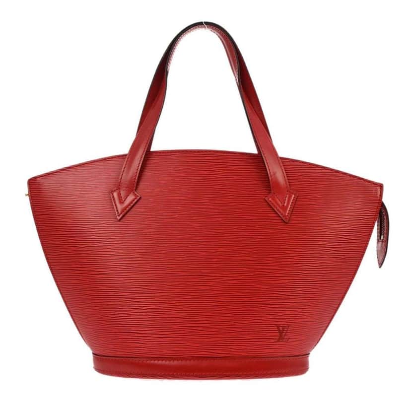 Louis Vuitton Saint Jacques Handbag Red Leather Good condition - Front View