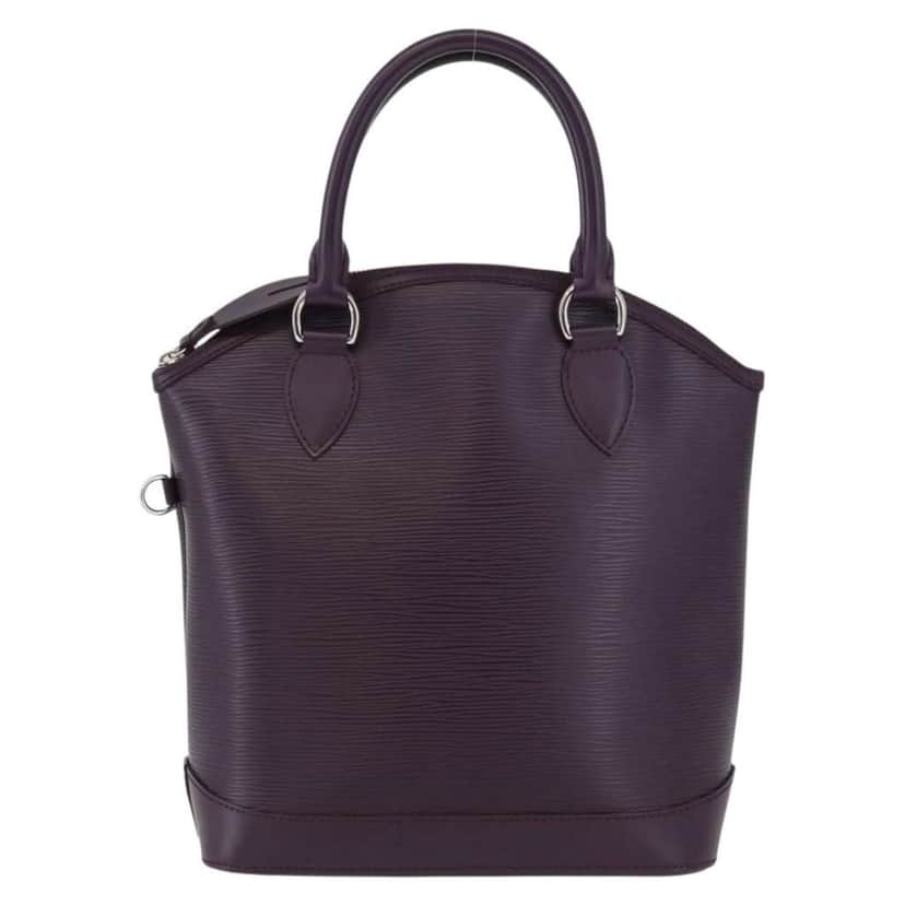 Louis Vuitton Lockit Handbag Purple Leather Good condition - Front View