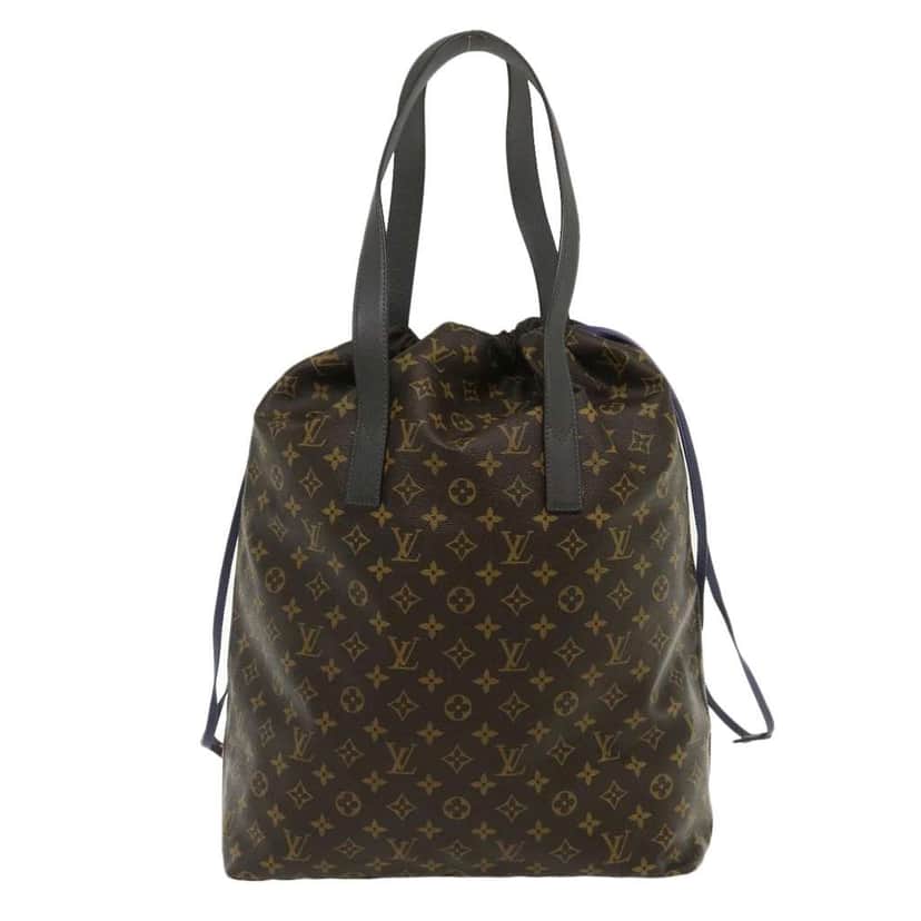 Louis Vuitton Cabas Light Drawstring Bag Brown Canvas Very good condition - Front View