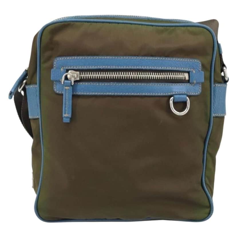 Prada Vintage Shoulder Bag Khaki Fair condition - Front View