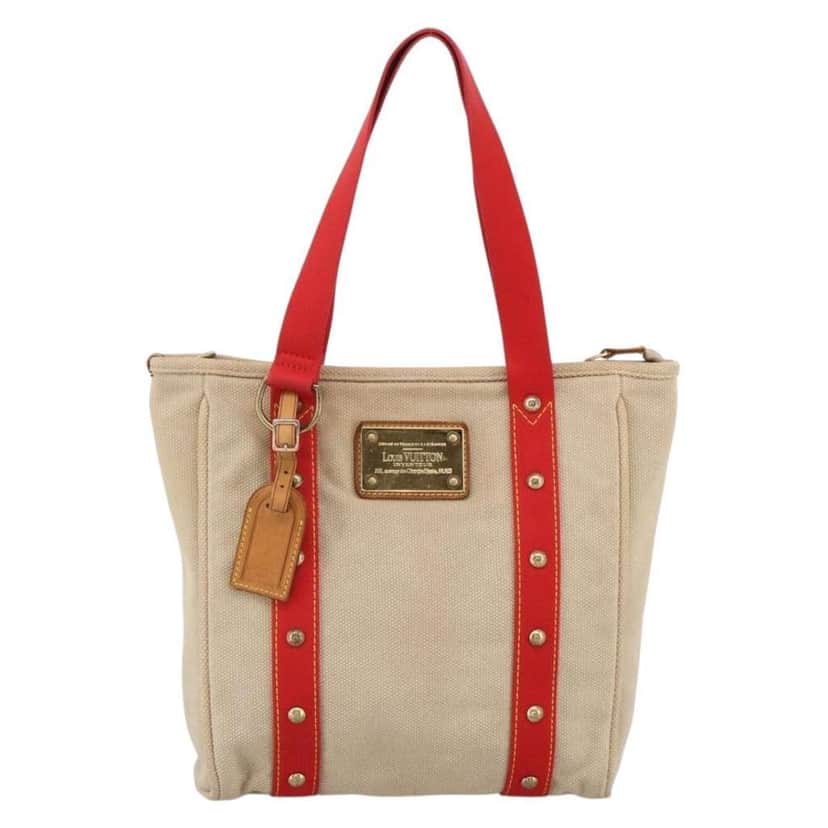 Louis Vuitton Antigua Tote Beige Canvas Good condition - Front View