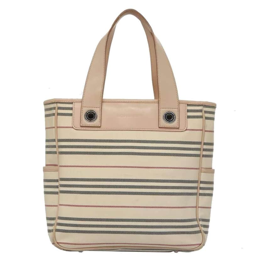 Burberry Nova Check Handbag Beige Canvas Fair condition - Front View