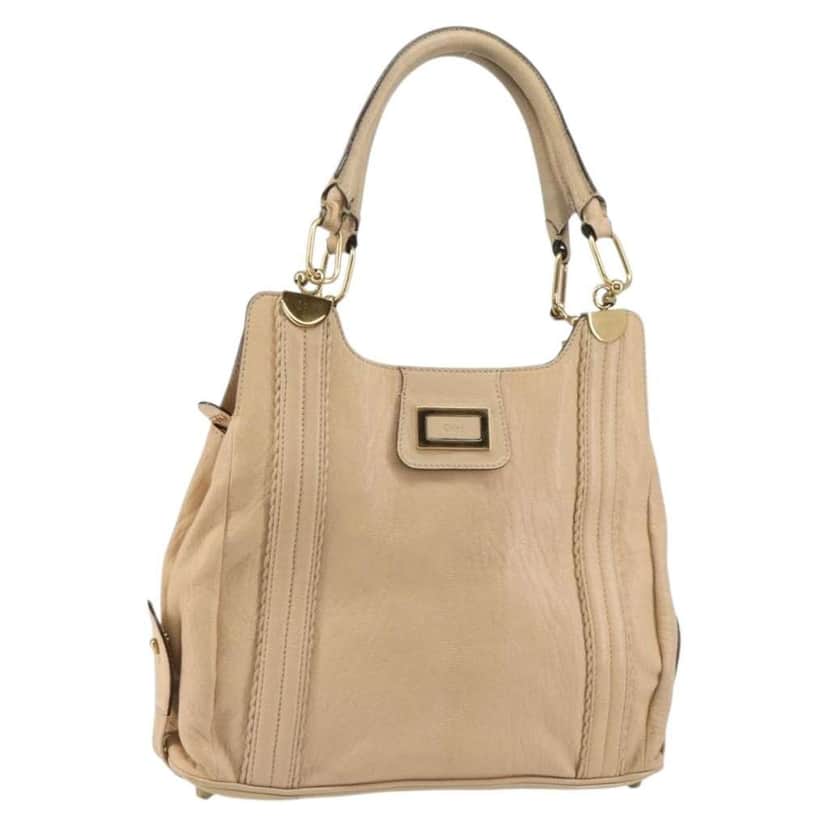 Chloe Vintage Tote bag Beige Leather Good condition - Front View