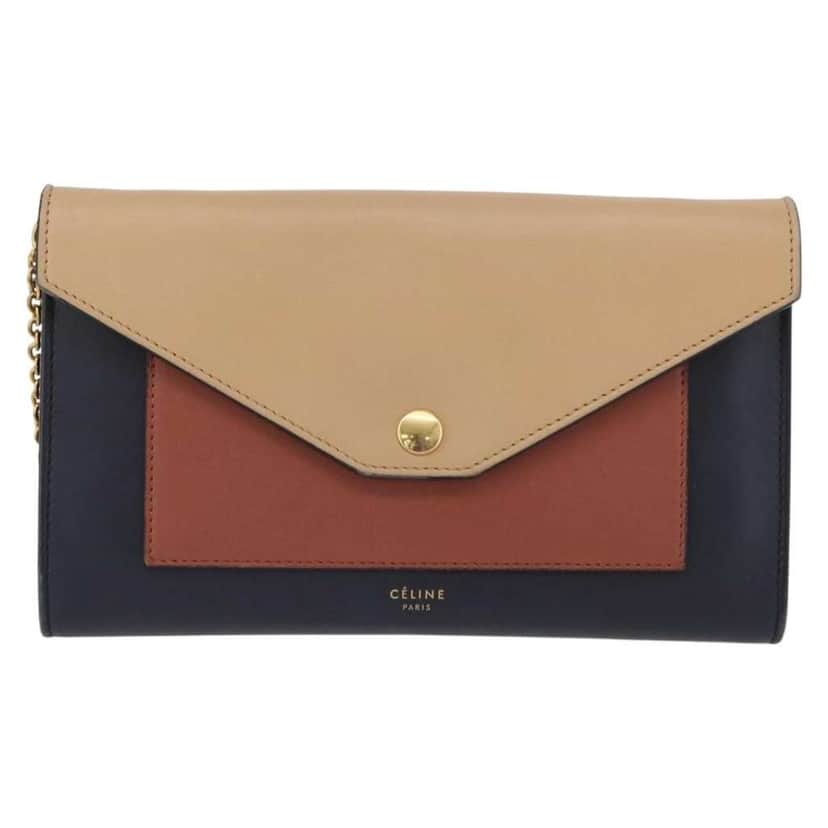 Celine Pocket Envelope Wallet on Chain Other Leather Good condition - Front View