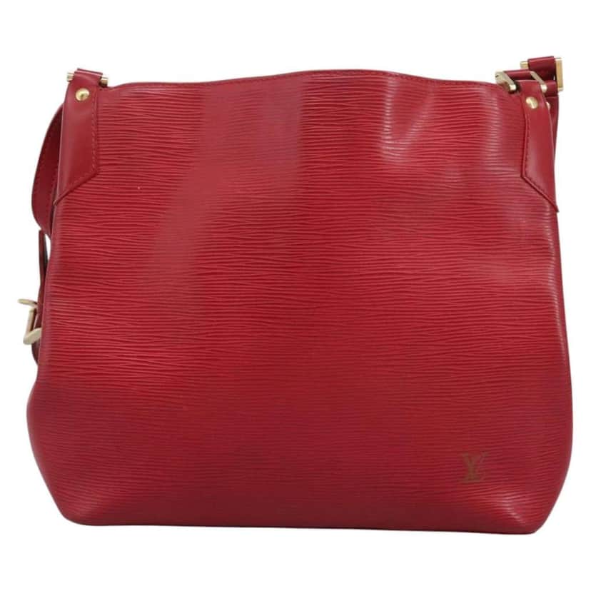 Louis Vuitton Mandara Handbag Red Leather Good condition - Front View