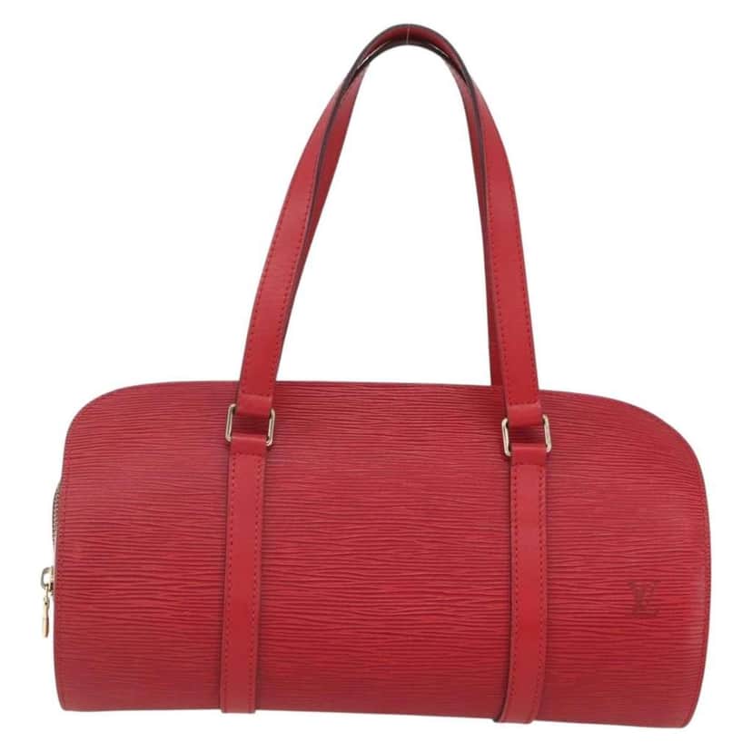 Louis Vuitton Soufflot Handbag Red Leather Good condition - Front View