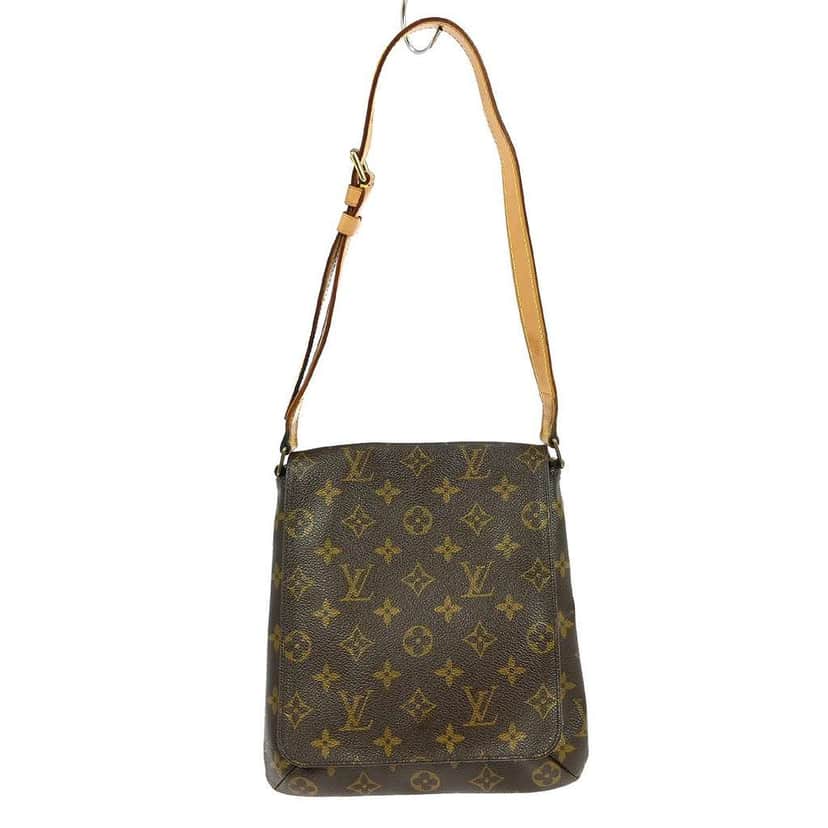 Louis Vuitton Musette Salsa Handbag Brown Canvas Fair condition - Front View