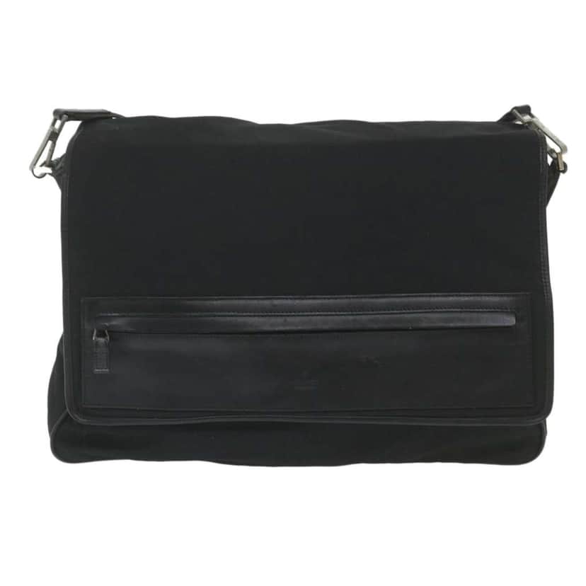 Gucci Vintage Flap Crossbody Bag Black Good condition - Front View