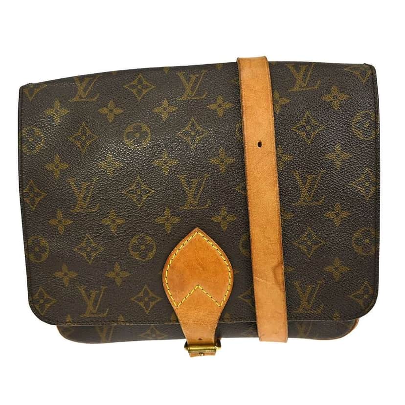 Louis Vuitton Cartouchiere Handbag Brown Canvas Fair condition - Front View