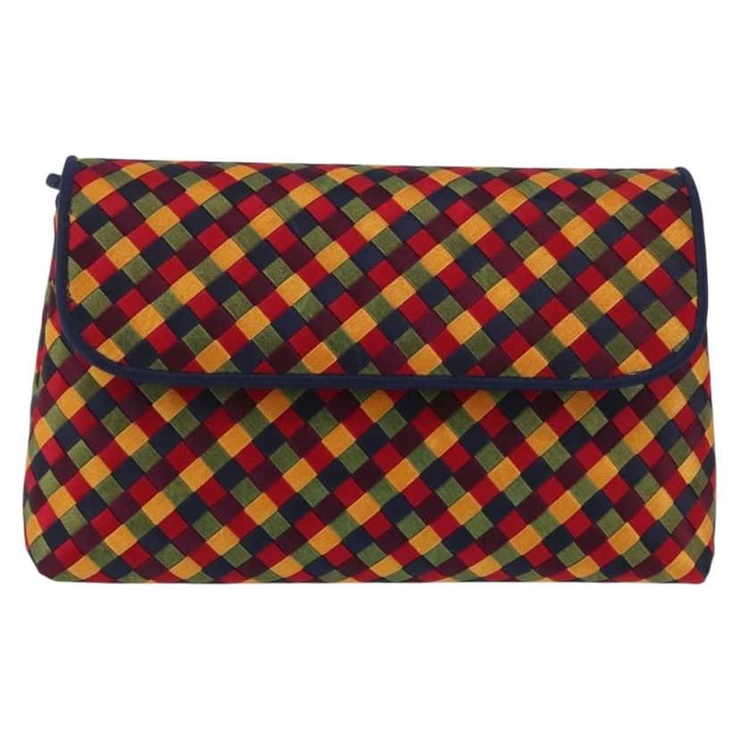 Bottega Veneta Vintage Double Compartment Flap Bag Other Satin Very good condition - Front View