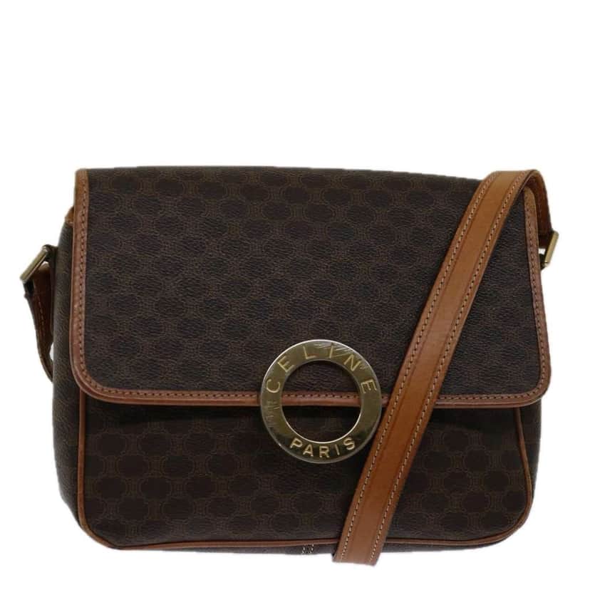 Celine Macadam Shoulder Bag Brown Good condition - Front View