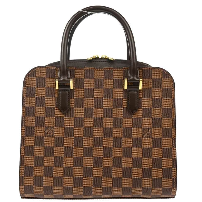 Louis Vuitton Triana Bag Brown Canvas Good condition - Front View