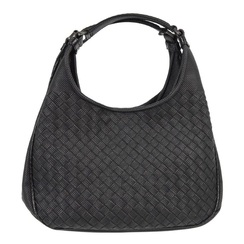 Bottega Veneta Campana Hobo Black Leather Good condition - Front View