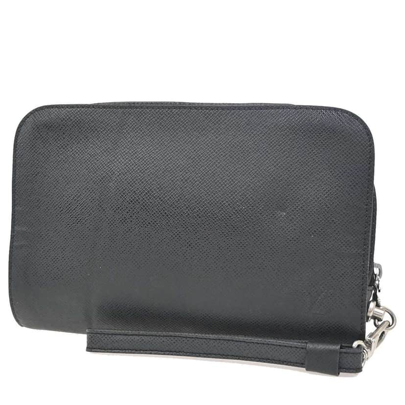 Louis Vuitton Baikal Handbag Black Leather Good condition - Front View