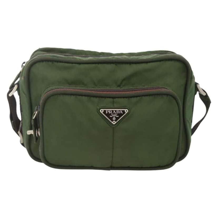 Prada Vintage Shoulder Bag Green Fair condition - Front View