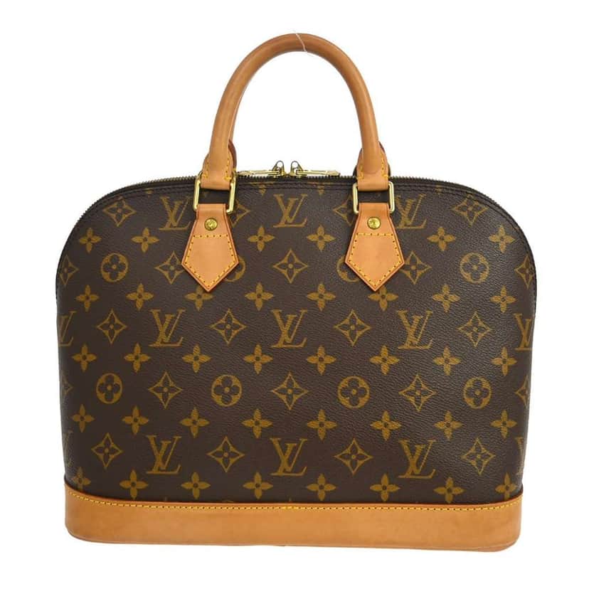 Louis Vuitton Alma Handbag Brown Canvas Good condition - Front View