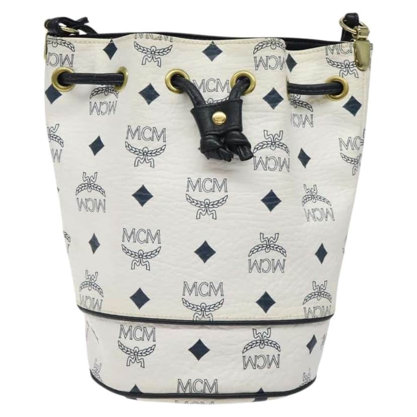 Mcm Visetos Shoulder bag White Good condition - Front View