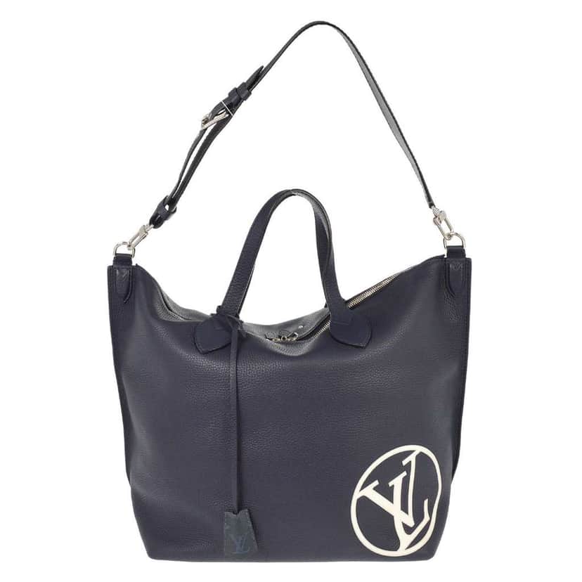 Louis Vuitton East Side Tote Navy Leather Good condition - Front View