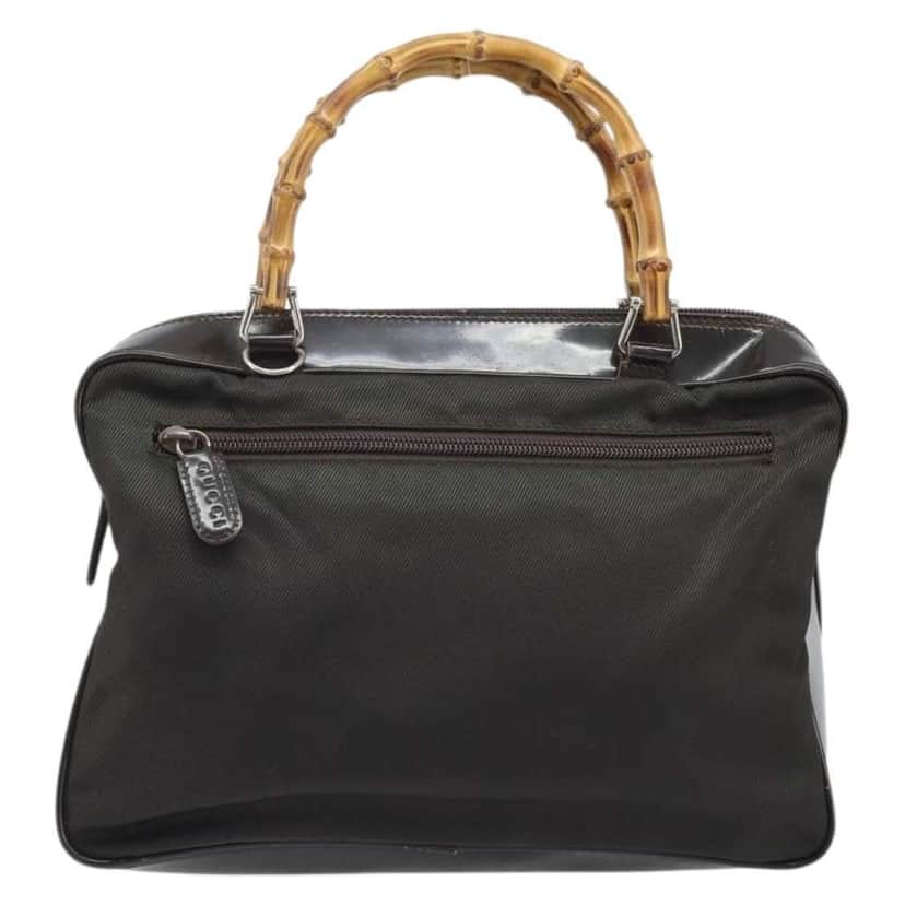 Gucci Vintage Bamboo Handle Bag Brown Good condition - Front View