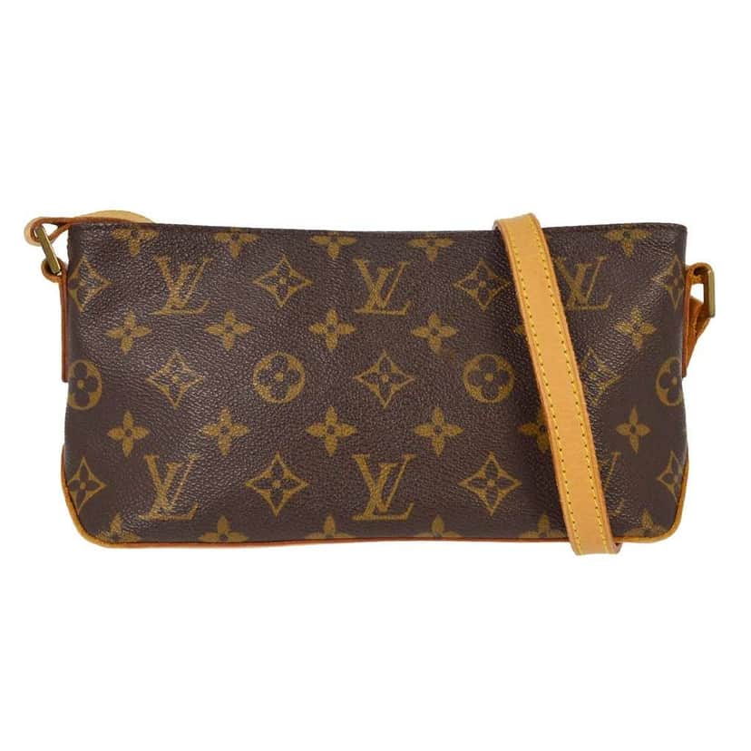 Louis Vuitton Trotteur Handbag Brown Canvas Good condition - Front View