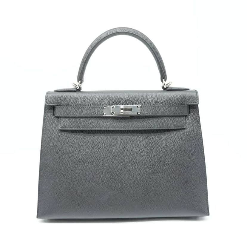 Hermès Kelly 28 Black Stamp D(2019) Black Good condition - Front View