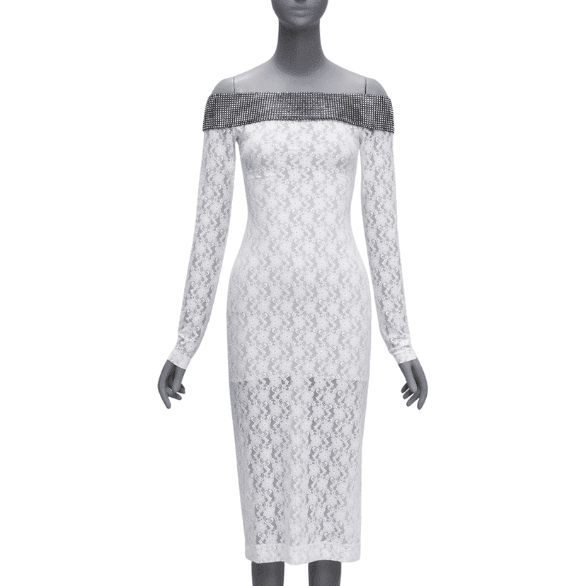 Christopher Kane فستان دانتيل كريستال