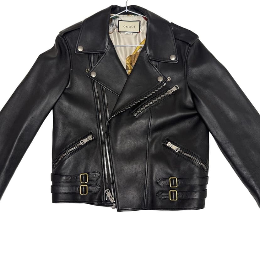 Gucci women's leather jacket