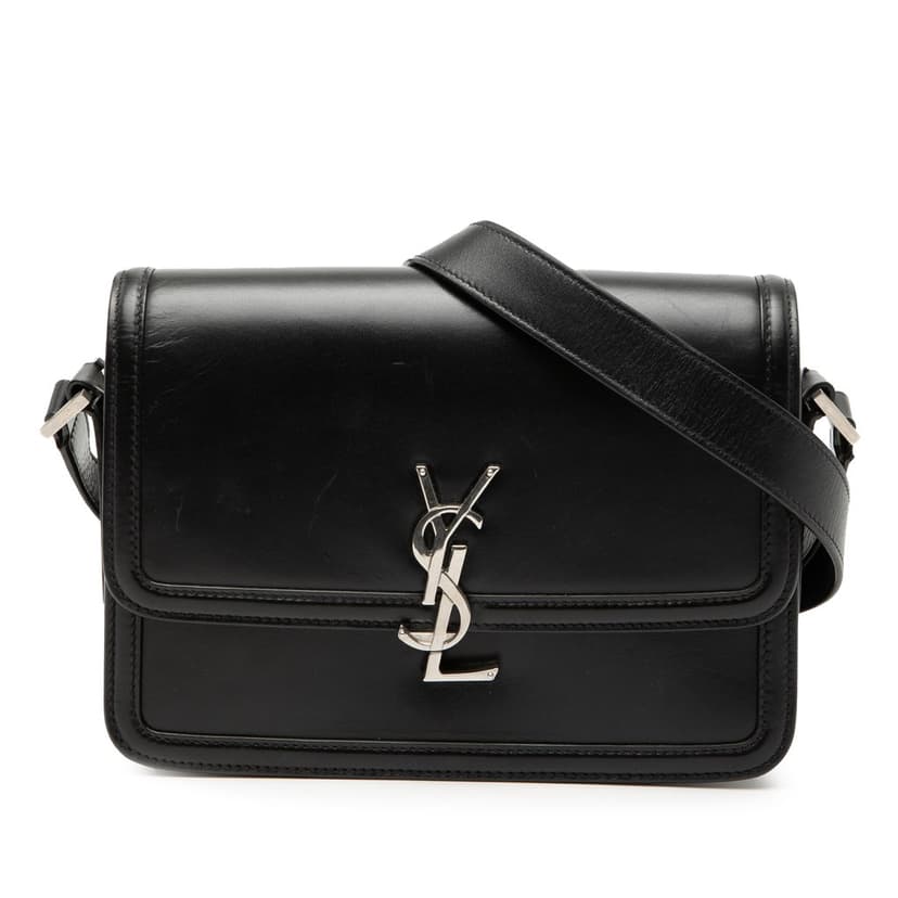 Saint Laurent Medium Calfskin Solferino Satchel In Box