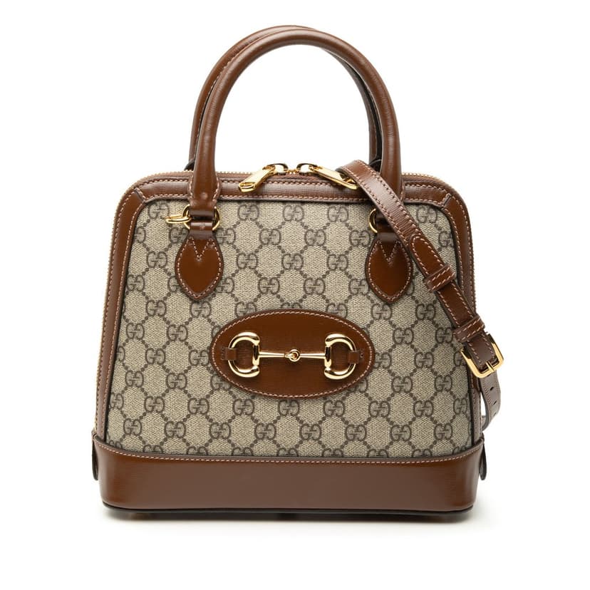 Gucci Small GG Supreme Horsebit 1955 Satchel