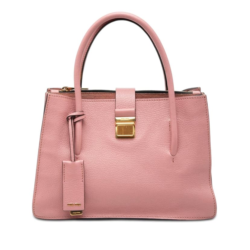 Miu Miu Goatskin Madras Handbag