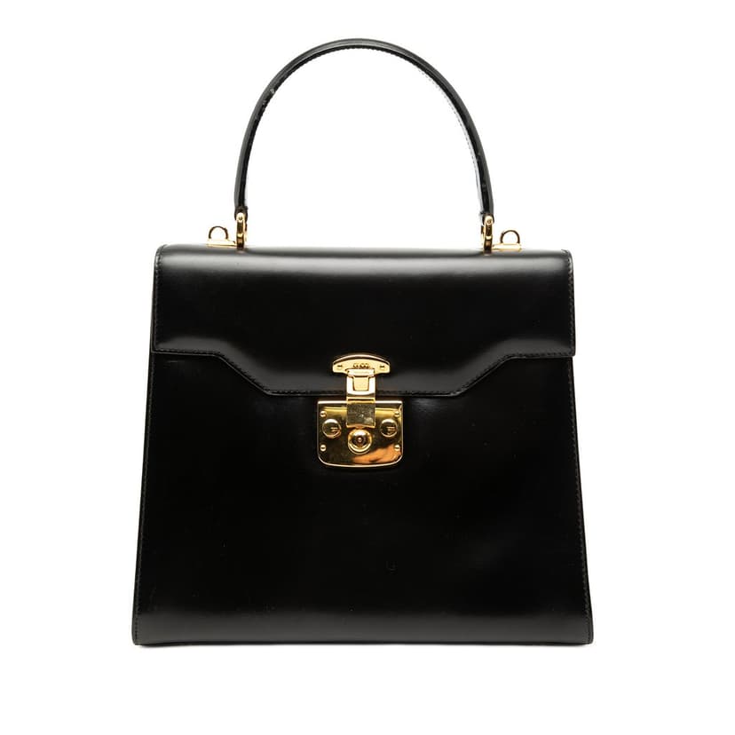 Gucci Smooth Calfskin Lady Lock Satchel