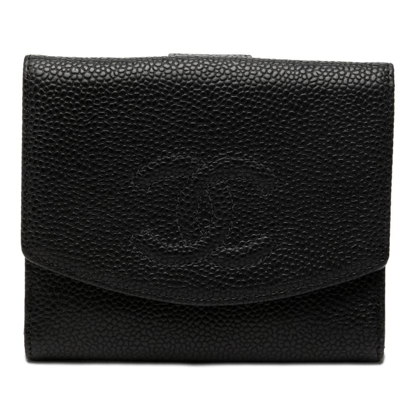 Chanel CC Caviar Compact Wallet
