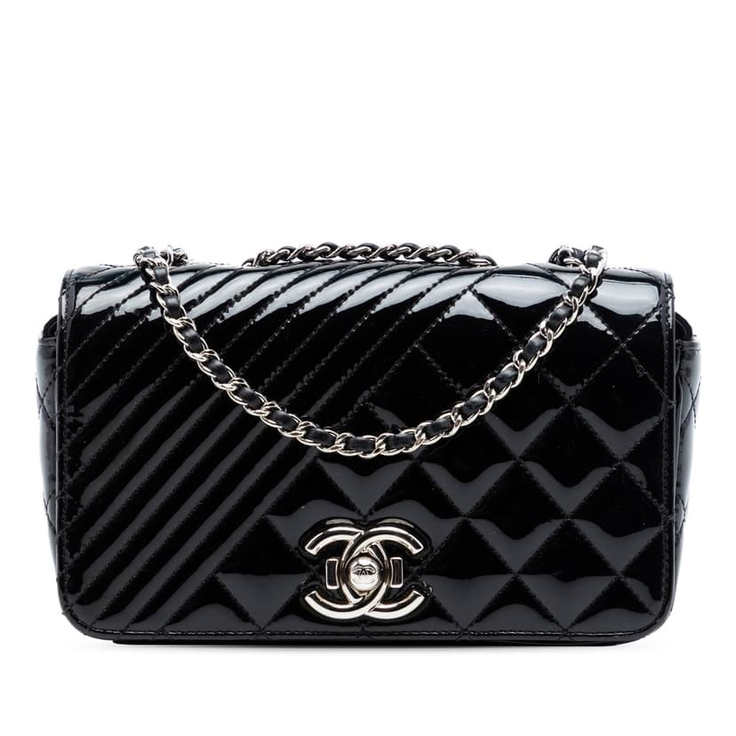 Chanel Small Quilted Patent Coco Boy Flap