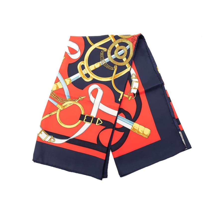 Hermès Eperon D Or Silk Scarf 90