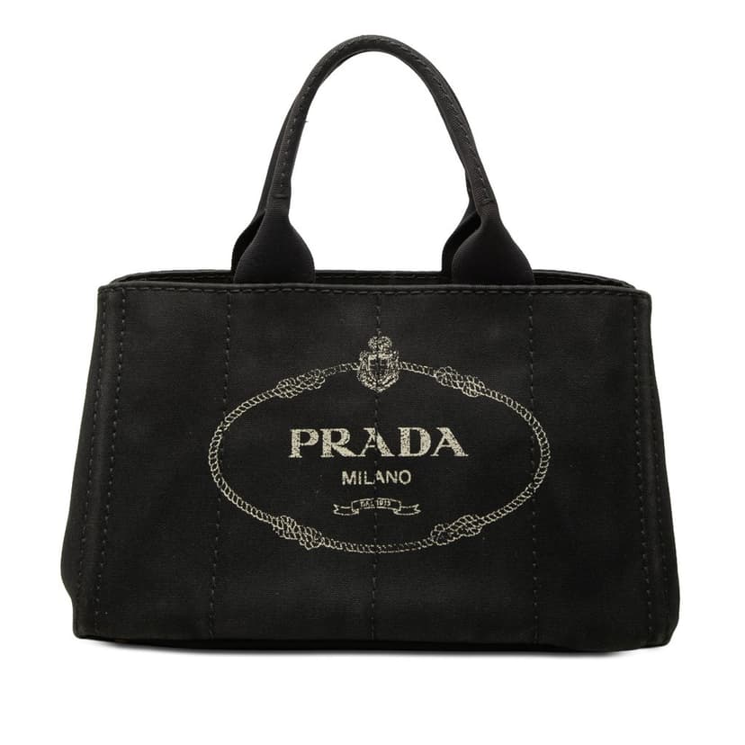 Prada Canvas Canapa Logo Satchel