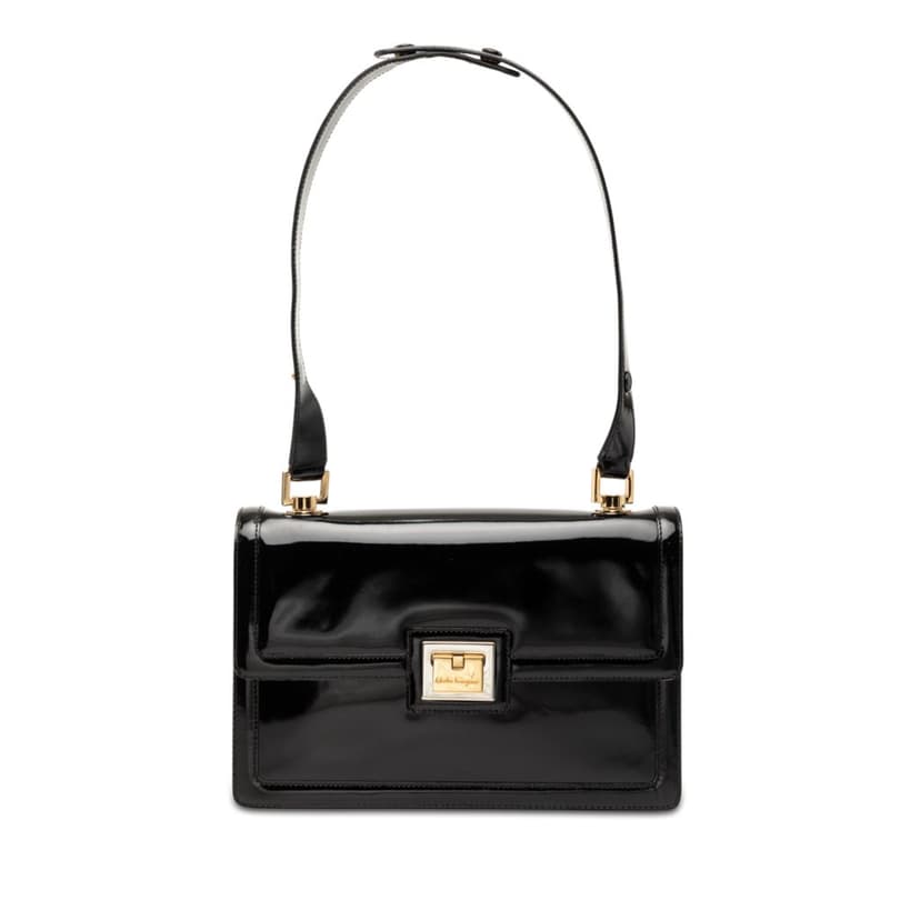 Salvatore Ferragamo Patent Leather Shoulder Bag