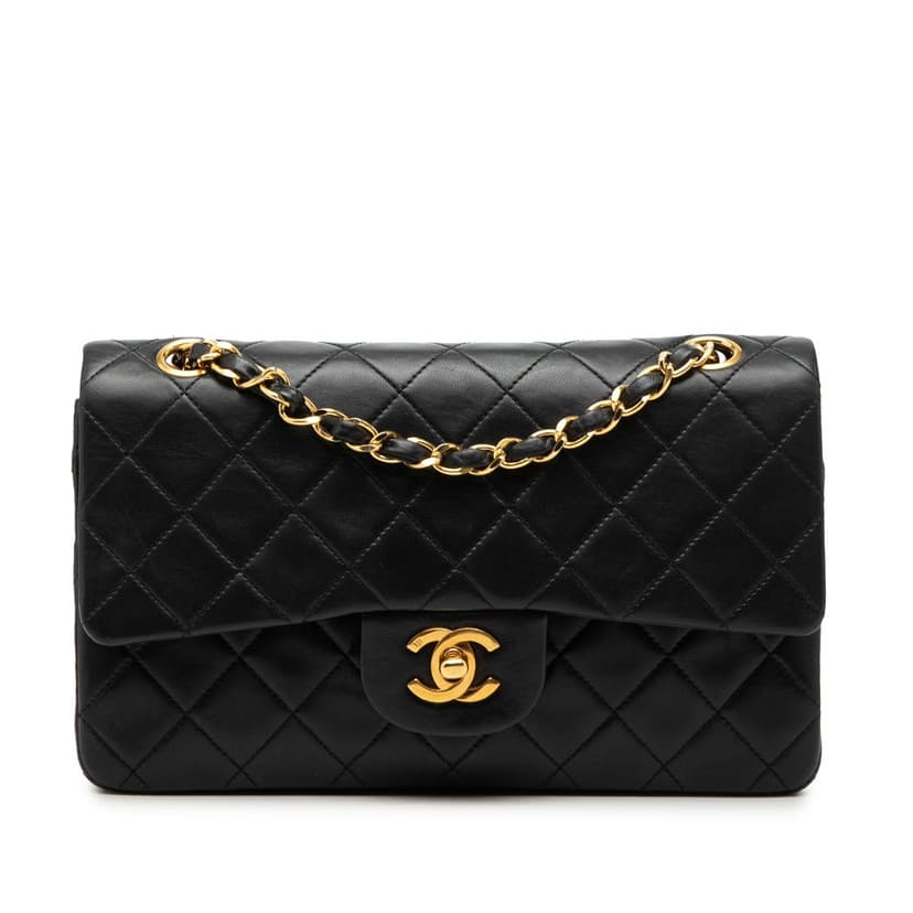 Chanel حقيبة صغيرة كلاسيكية من جلد الخروف ذات غطاء مزدوج