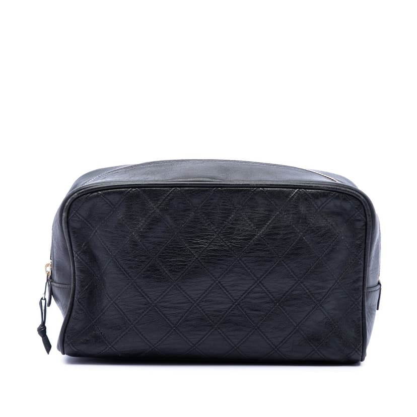 Chanel Quilted Lambskin Cosmetic Pouch