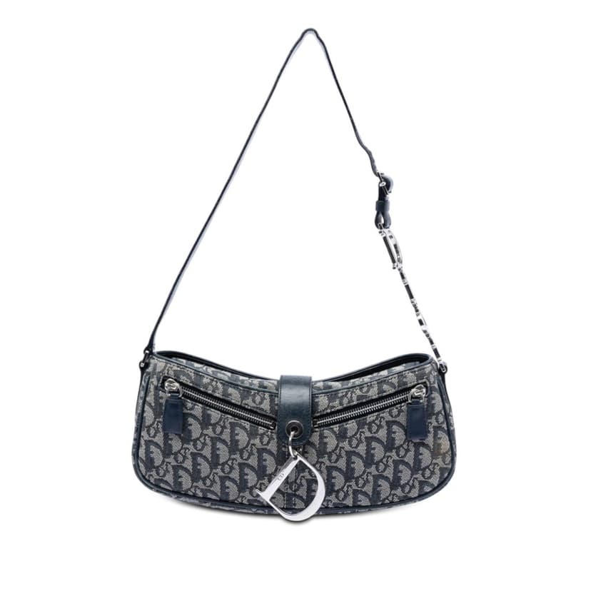 Dior Diorissimo Trotter Canvas Shoulder Bag